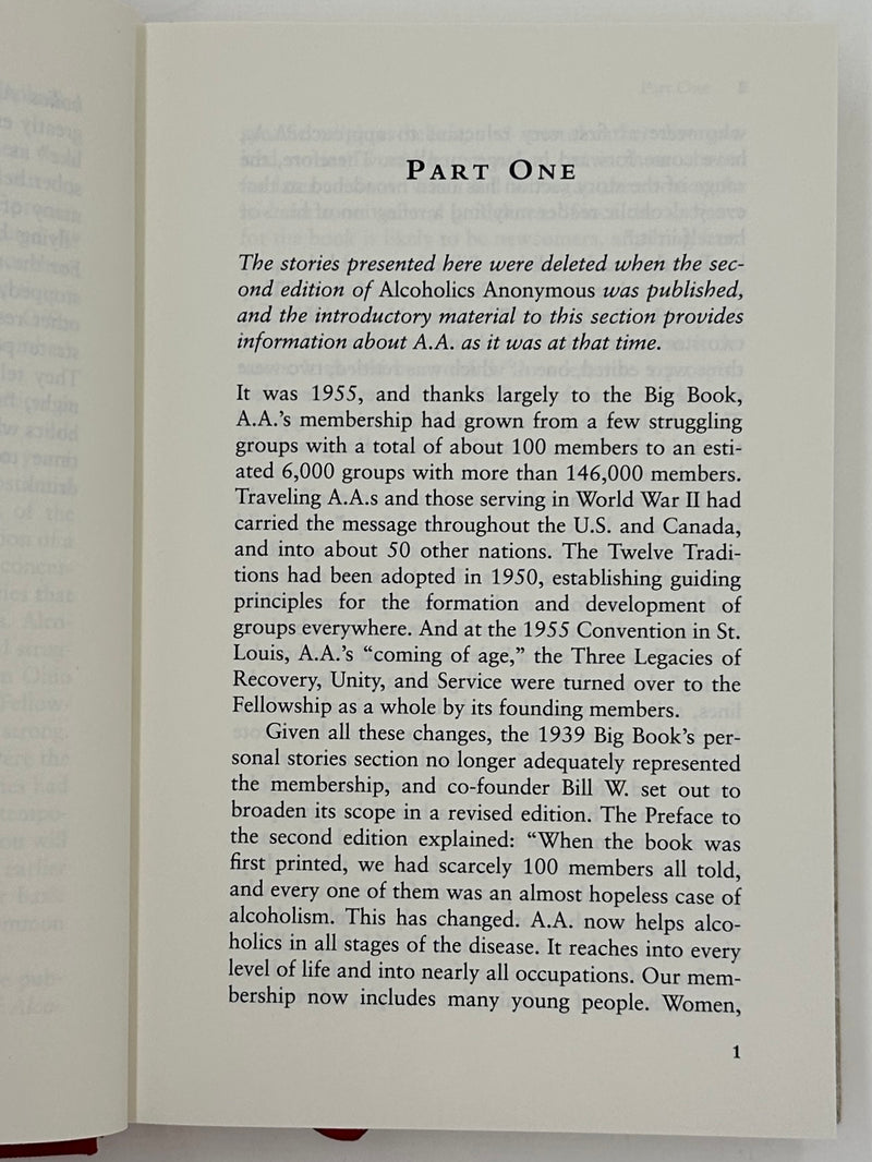 Experience, Strength, & Hope: Stories from the first three editions of Alcoholics Anonymous - First Printing