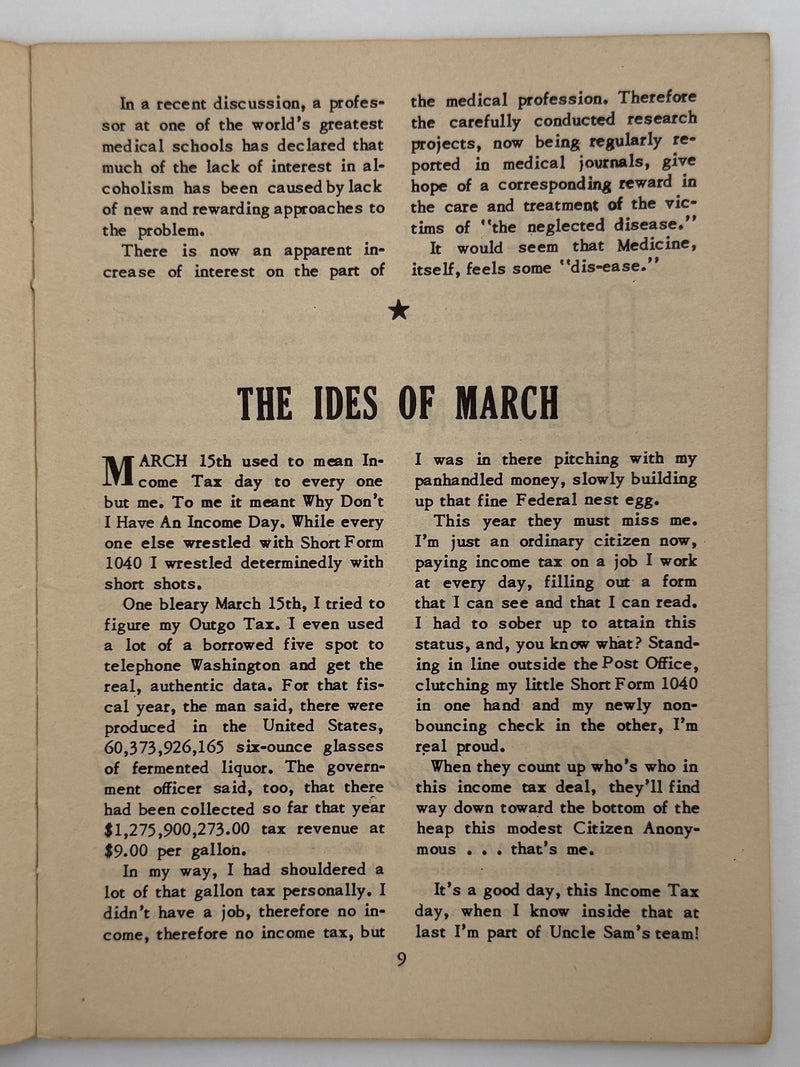 AA Grapevine from March 1952