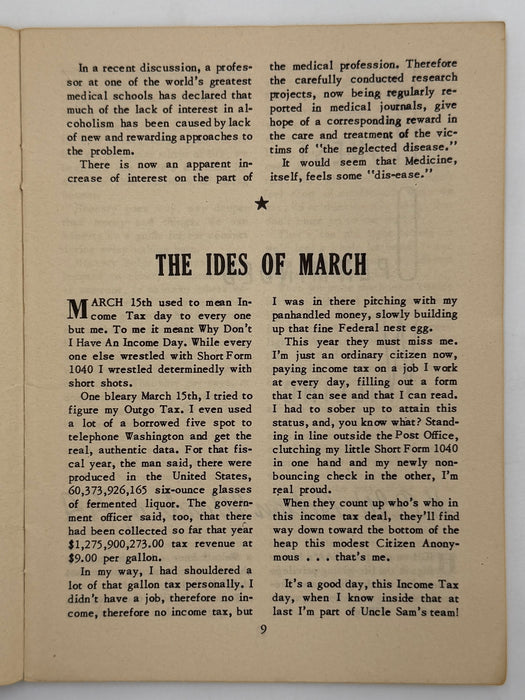 AA Grapevine from March 1952