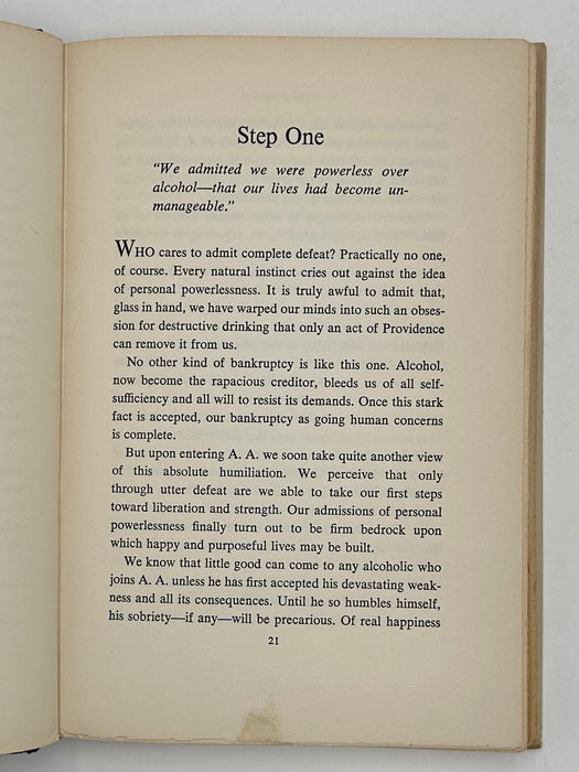 12 Steps and 12 Traditions First Edition 1st Printing Published by Harper & Brothers Recovery Collectibles