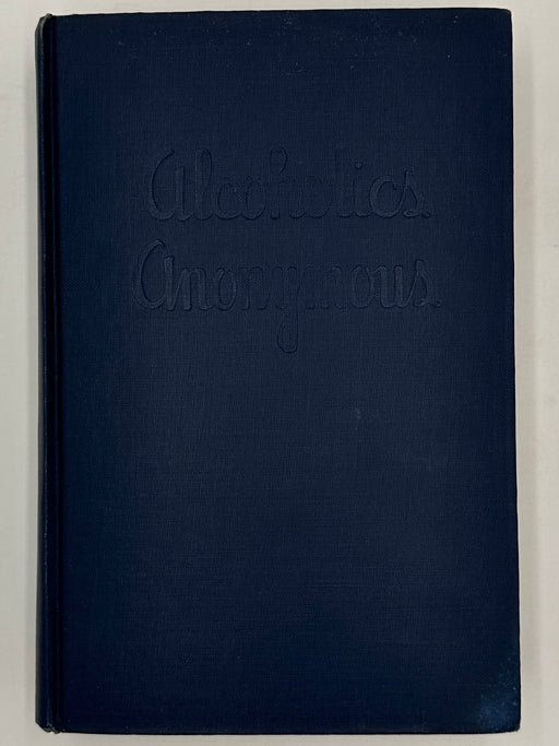 Alcoholics Anonymous First Edition 4th Printing Big Book from 1943 with Blue cover - RDJ Recovery Collectibles