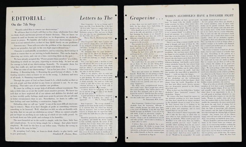 The A.A. Grapevine — May 1945 | Volume I, No. 12 | Jack Alexander & Marty Mann