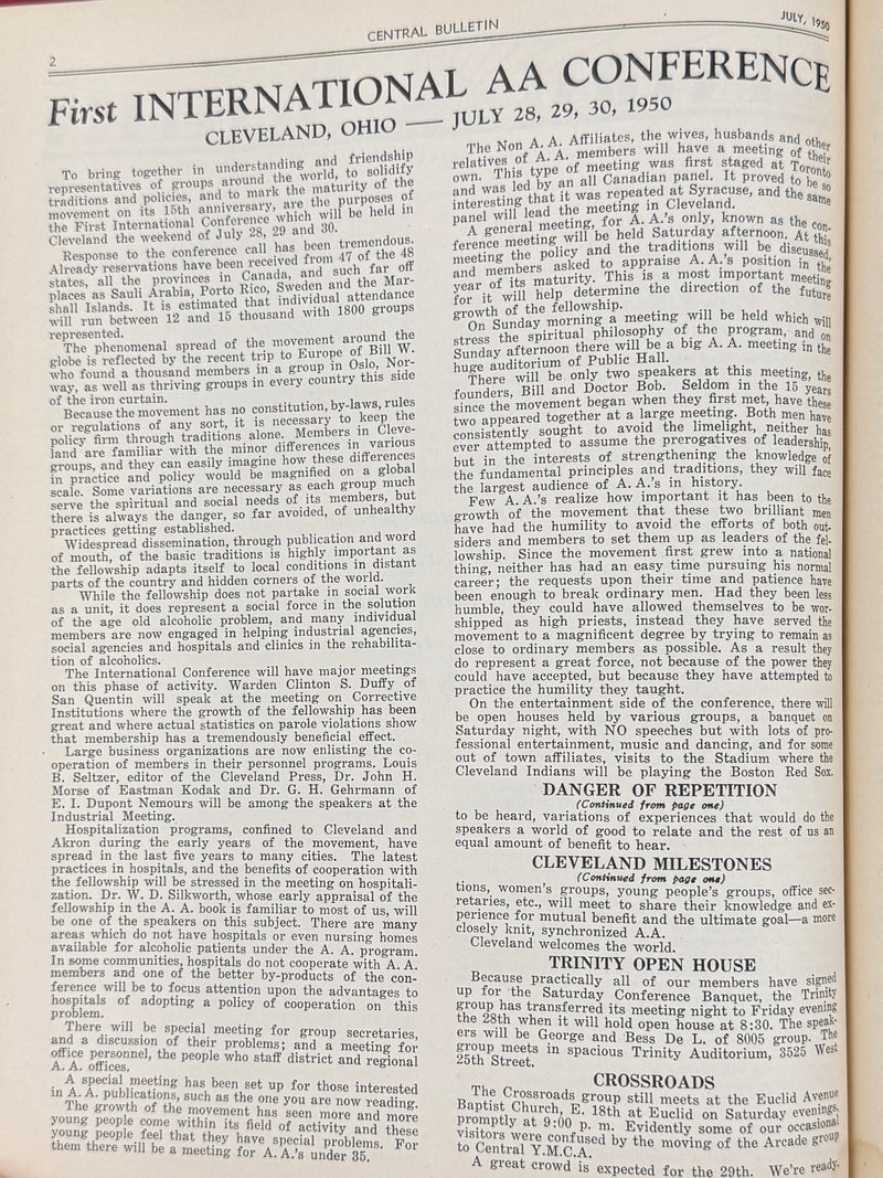 The Cleveland Central Bulletin Collection — Original Bound Volumes, 1942–1962