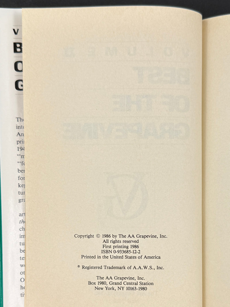 The Best of the Grapevine Collection — Four-Book Set (1985–2005)