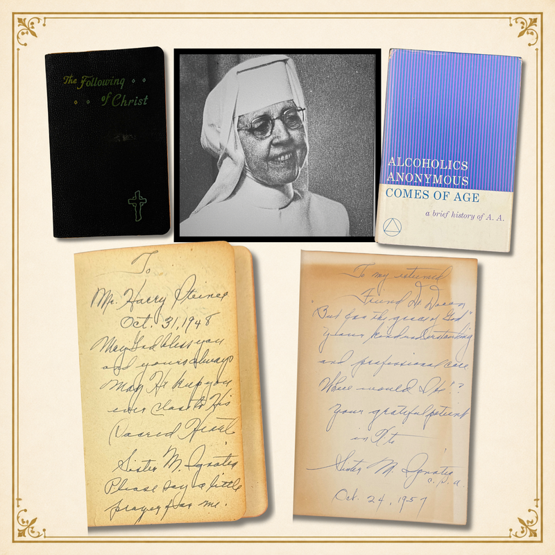 The Sister Ignatia Collection — Two Personally Inscribed Books & A.A. Historical Material