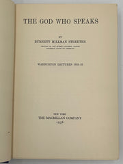 The God Who Speaks by Burnett Hillman Streeter - 1936 - ODJ West Coast Collection