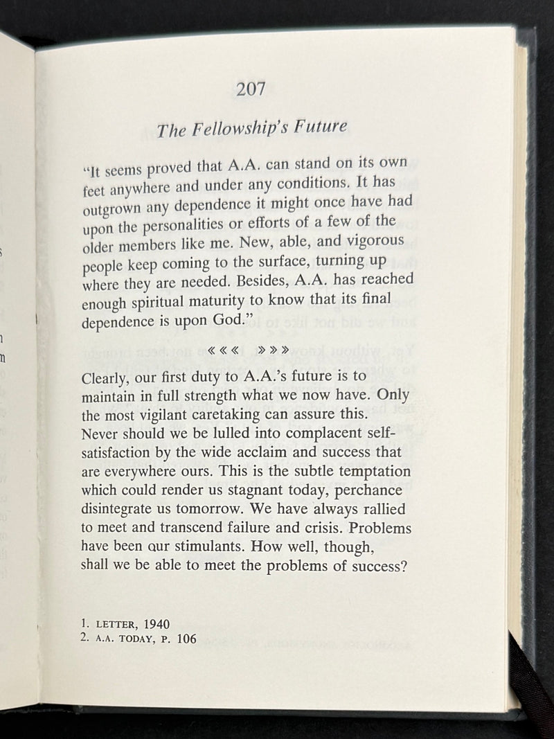 The A.A. Way of Life — Bill W. — 1967 First Printing with Original Dust Jacket
