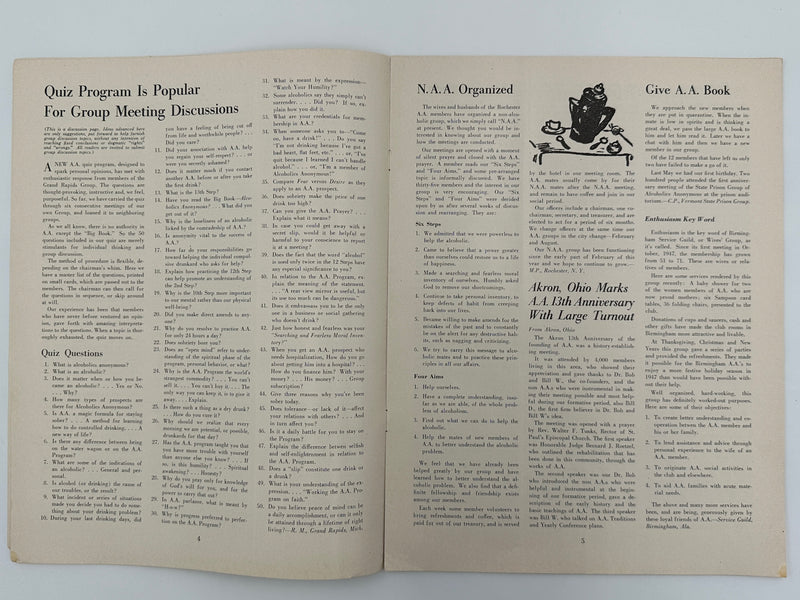The A.A. GRAPEVINE from July 1948 Recovery Collectibles