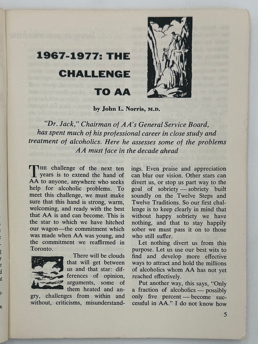 AA Grapevine - The Challenge To AA - November 1967
