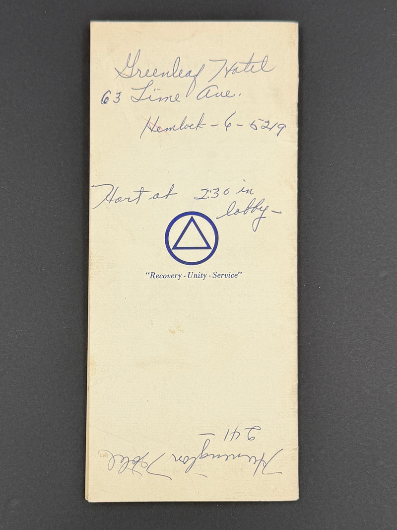 1960 Alcoholics Anonymous 25th Anniversary International Convention Collection — Long Beach, California
