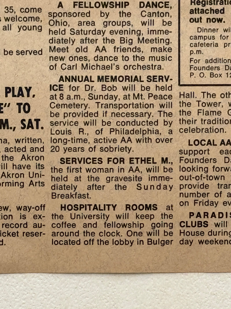 Founders Day Herald — Issue No. 1 — May 1, 1973