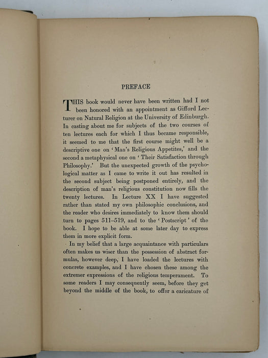 Varieties of Religious Experience by William James - 7th Printing 1903