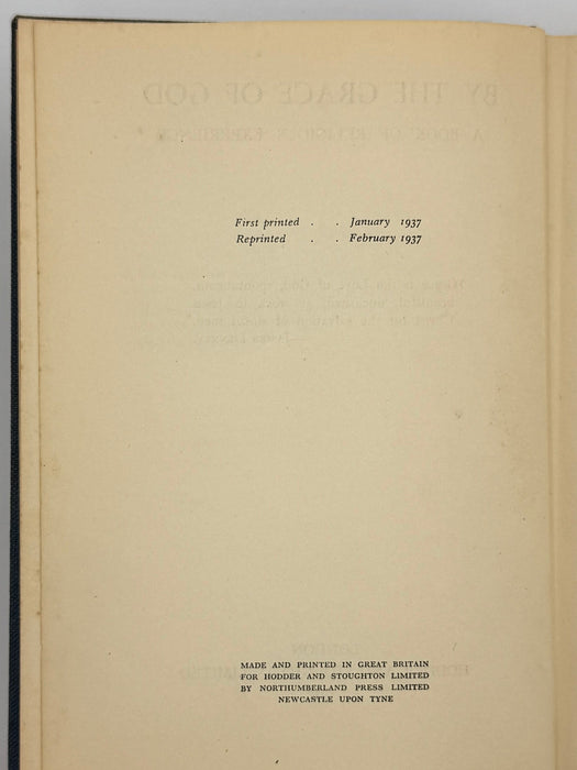 By The Grace Of God : A Book Of Religious Experience By Rev. F.E. Christmas - 1937 Recovery Collectibles