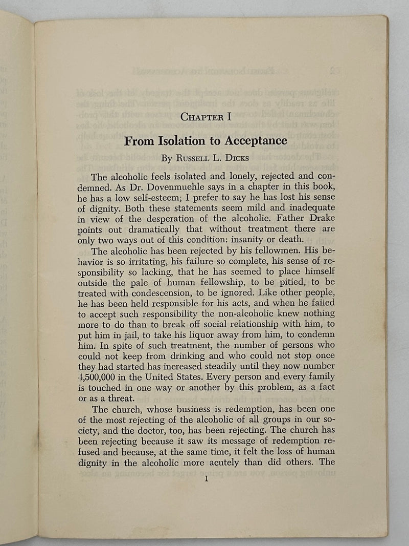 From Isolation to Acceptance: A Handbook for Helping Alcoholics Compiled by William R. Boothe