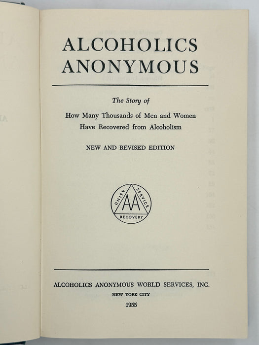 Alcoholics Anonymous Second Edition 15th Printing from 1973 - ODJ