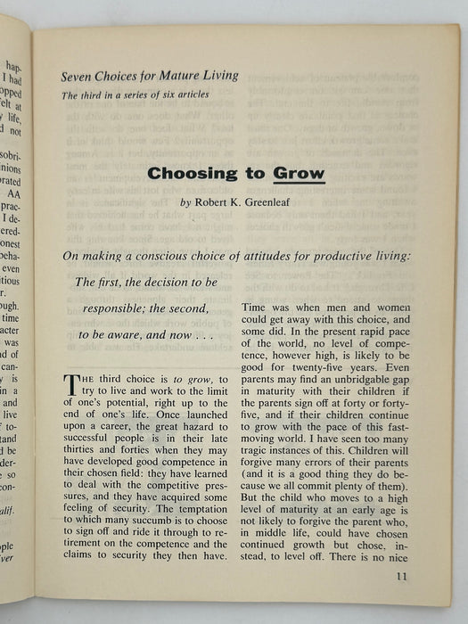 AA Grapevine - In Memory of Harry Tiebout by Bill - July 1966