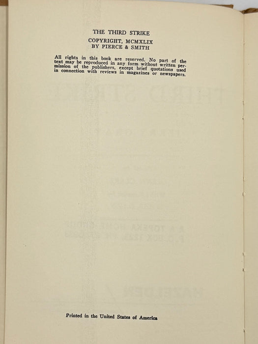 The Third Strike by Jerry Gray - Hazelden Edition