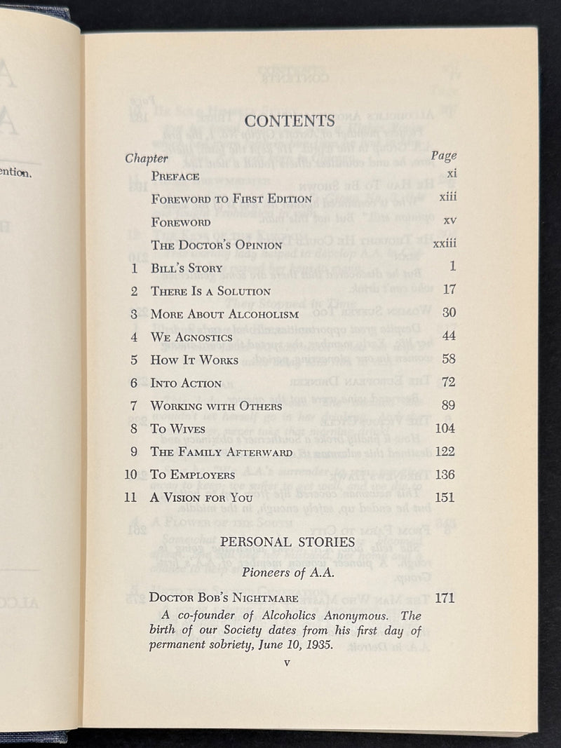 Alcoholics Anonymous Big Book — Second Edition, First Printing, First Issue — 1955