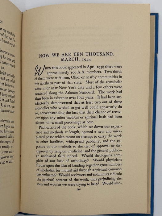Alcoholics Anonymous First Edition 5th Printing from 1944 - RDJ