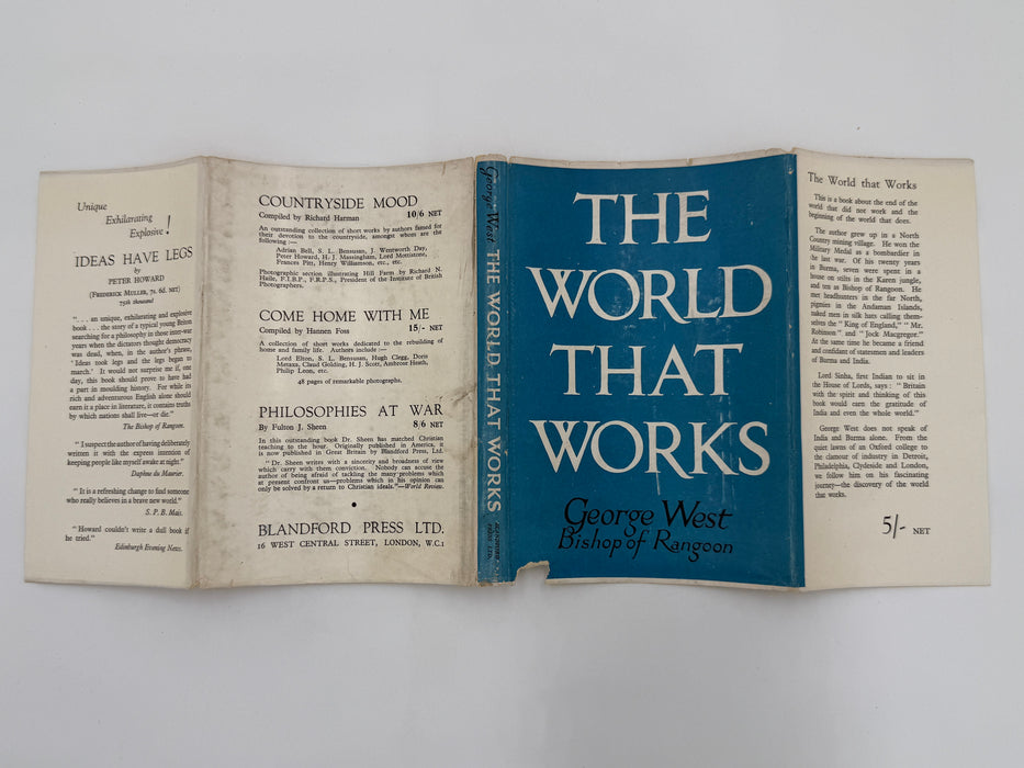 The World That Works — George West (Bishop of Rangoon) — 1946 Hardcover w/ Dust Jacket