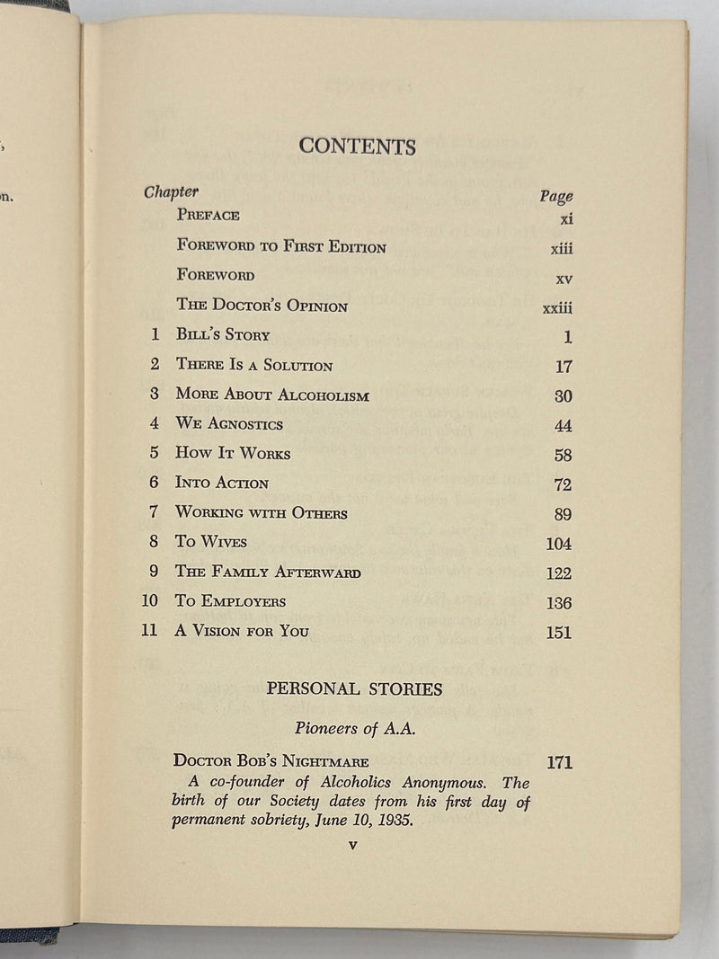 Alcoholics Anonymous — Second Edition, Sixth Printing (1963) — Reproduction Dust Jacket
