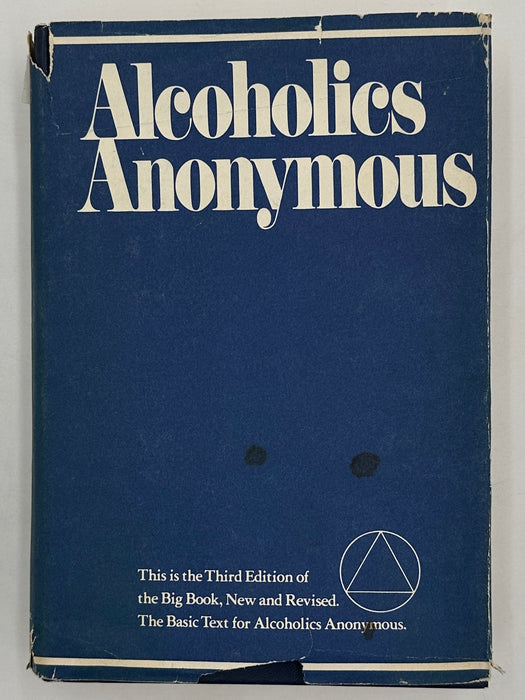 Alcoholics Anonymous Third Edition First Printing from 1976 with ODJ