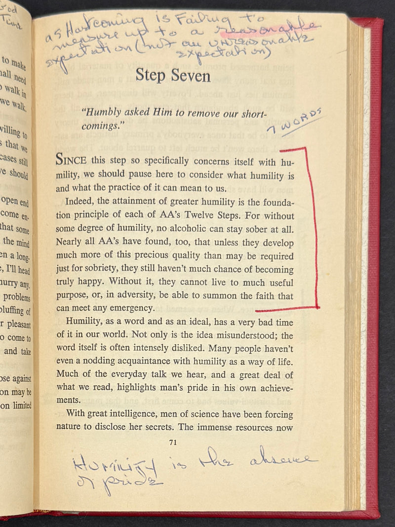 Twelve Steps and Twelve Traditions — First Edition, First Printing (1953) — Inscribed by Bill W. — Custom Bound
