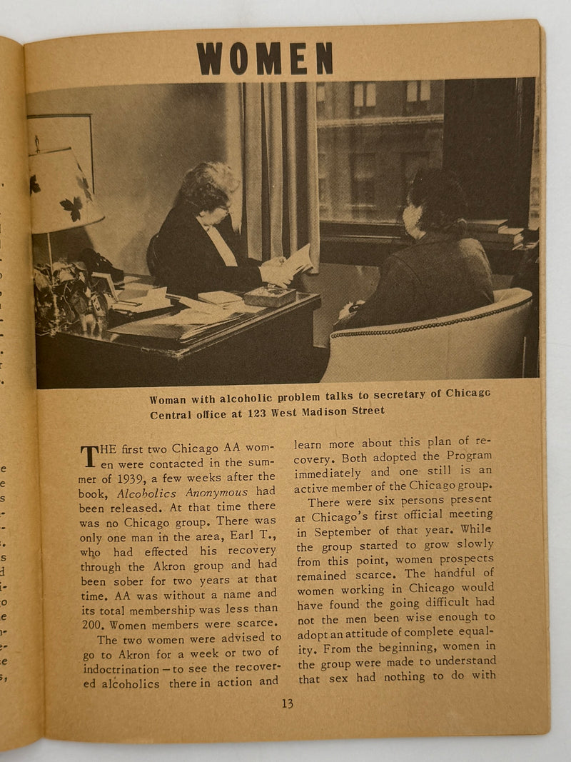 AA Grapevine from September 1951 - Chicago Early History