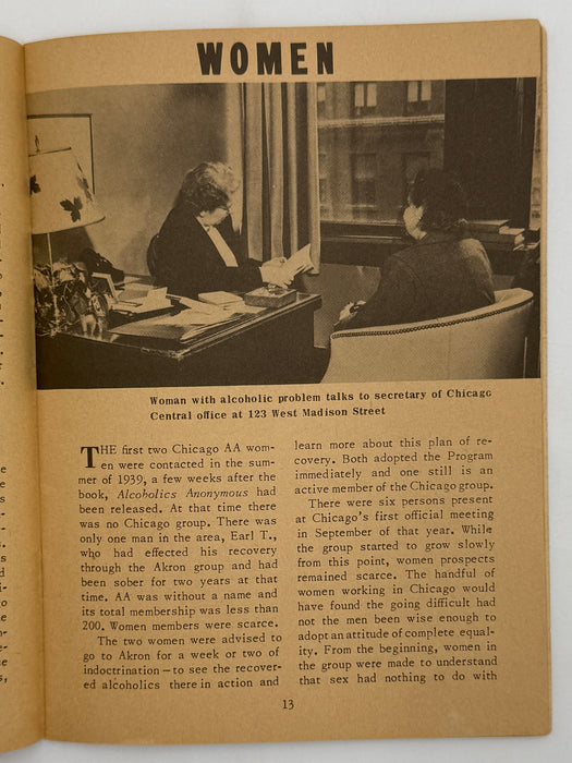 AA Grapevine from September 1951 - Chicago Early History