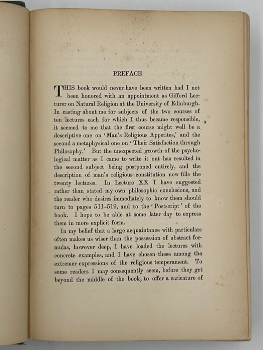 Varieties of Religious Experience by William James - First Printing from 1902 West Coast Collection