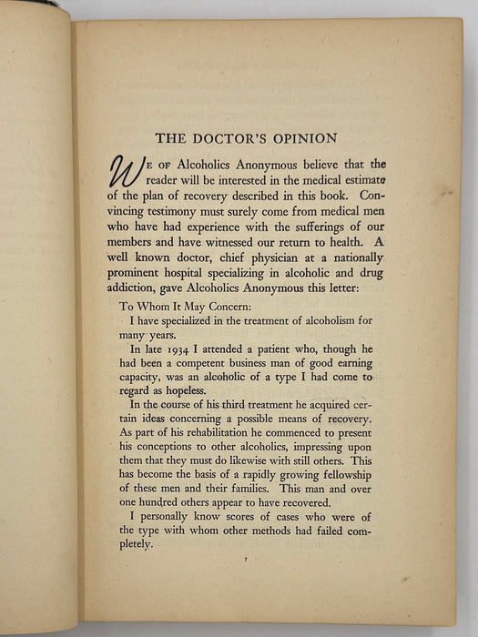 Signed by Bill & Lois Wilson - Alcoholics Anonymous First Edition Big Book 11th Printing