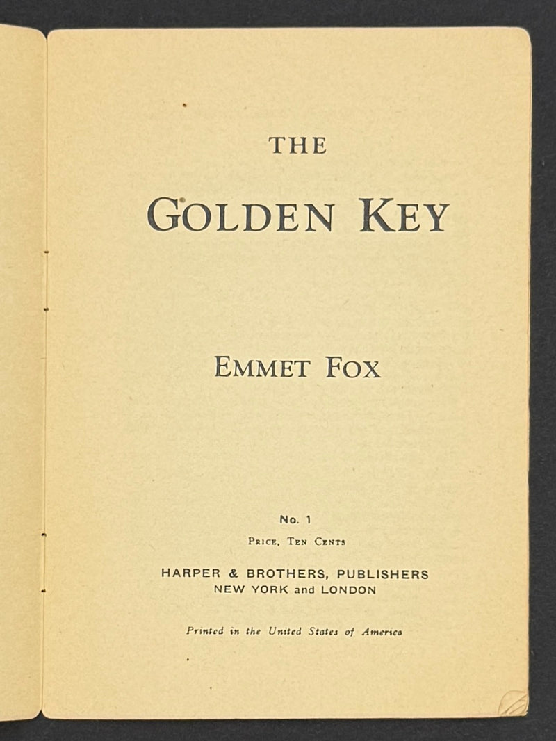 The Golden Key by Emmet Fox