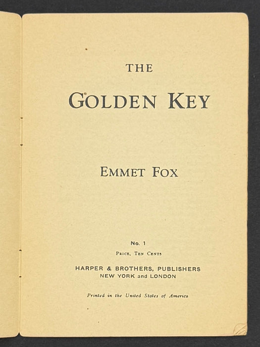 The Golden Key by Emmet Fox