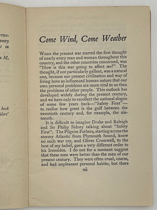 Come Wind, Come Weather by Daphne Du Maurier - 1940