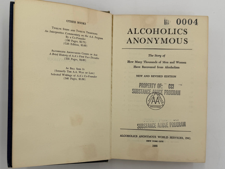 Alcoholics Anonymous Second Edition 12th Printing from 1971 - ODJ