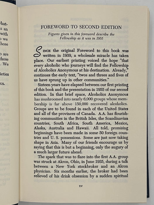 Alcoholics Anonymous Third Edition First Printing from 1976 - ODJ