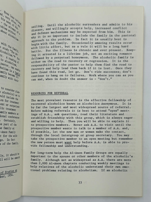 ALCOHOLISM: A GUIDE FOR THE CLERGY - THE NATIONAL COUNCIL ON ALCOHOLISM