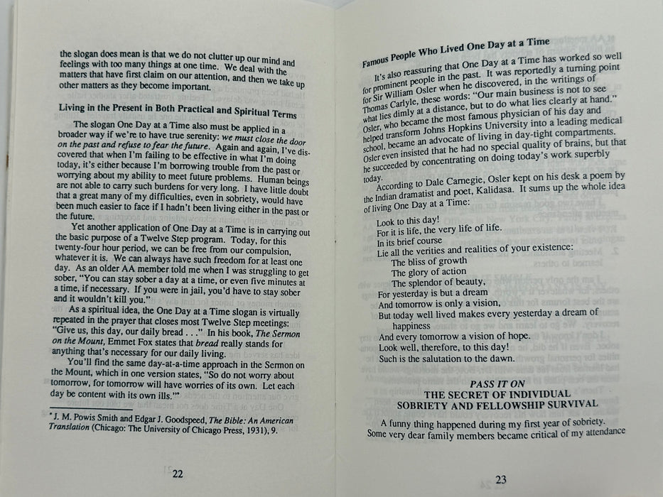 The Slogans: Basic Tools for Successful Recovery by Mel B. - 2nd Printing from 1994