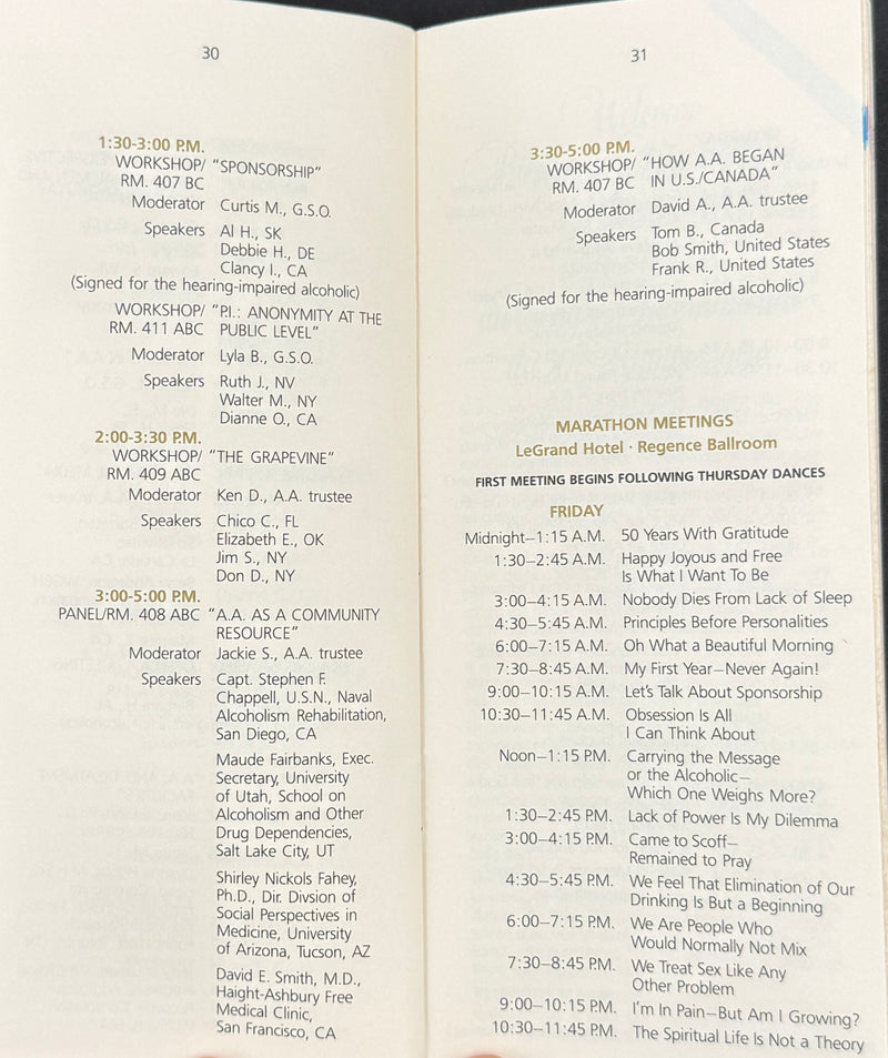 Alcoholics Anonymous 50th Anniversary — 1985 Montreal International Convention Collection