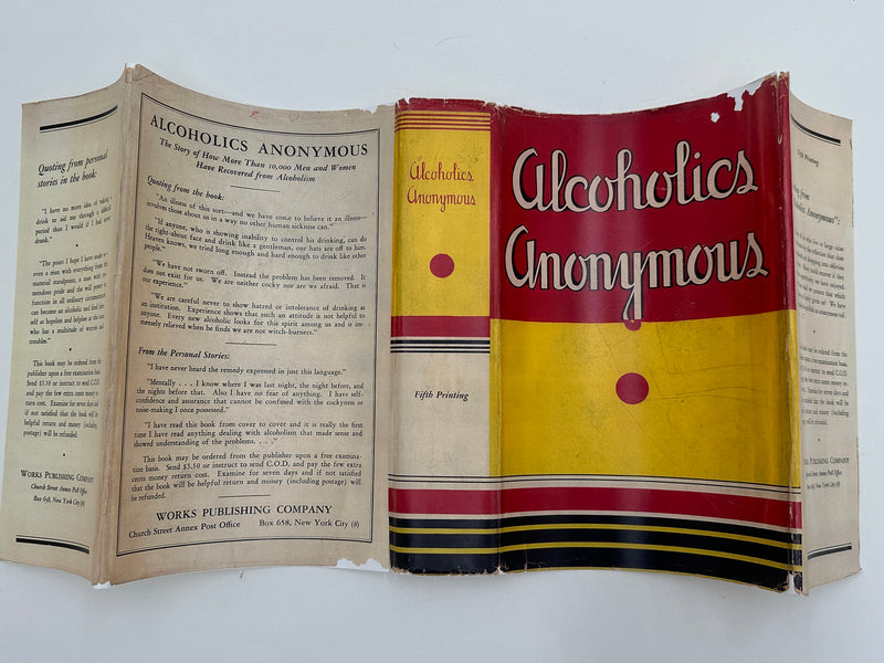 Alcoholics Anonymous First Edition 5th Printing from 1944 - RDJ