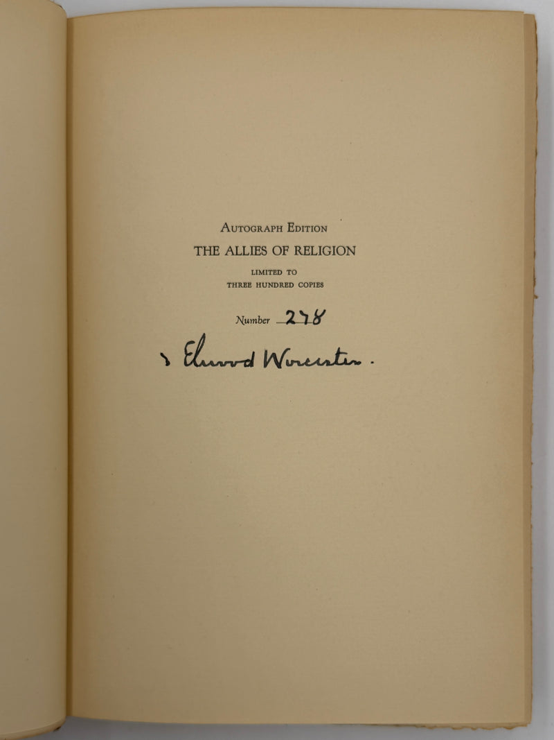 SIGNED by Elwood Worcester - Allies of Religion - Limited Edition
