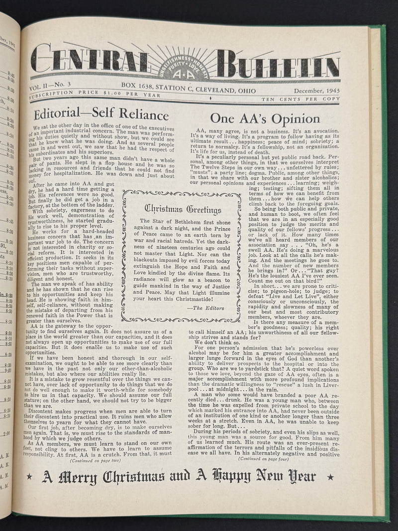The Cleveland Central Bulletin Collection — Original Bound Volumes, 1942–1962