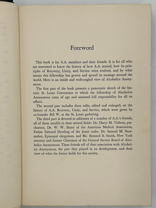 Alcoholics Anonymous Comes Of Age - First Printing from 1957