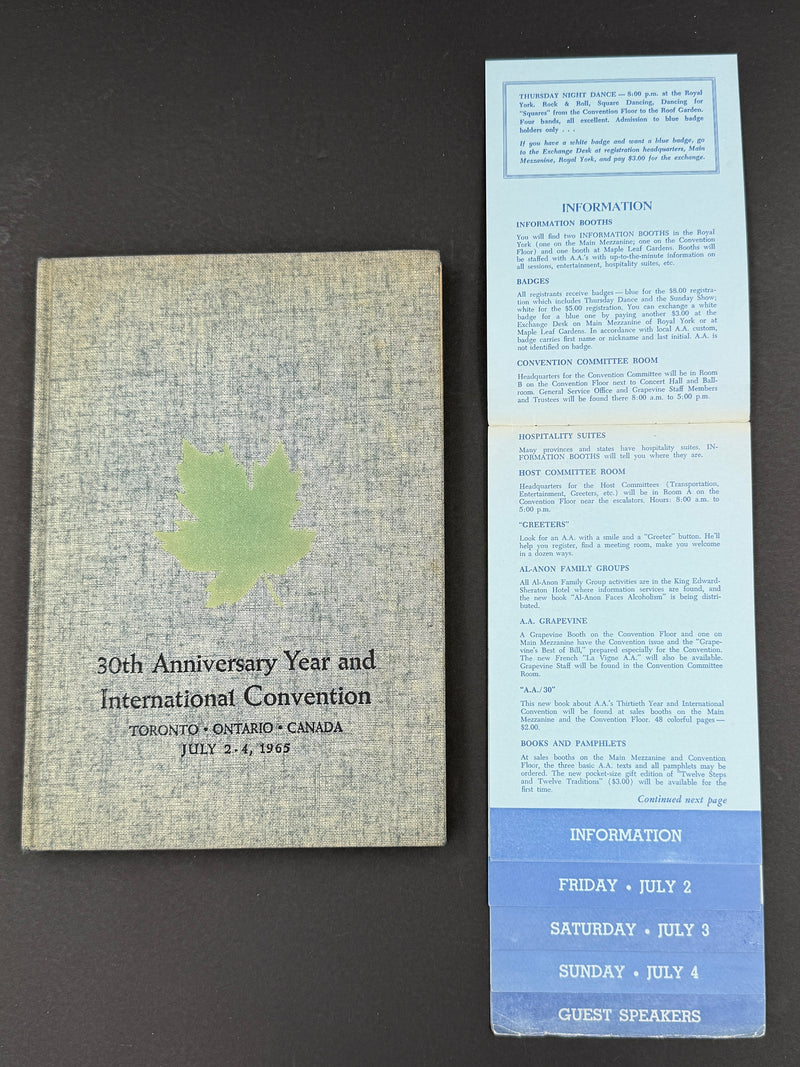 1965 Alcoholics Anonymous 30th Anniversary International Convention Collection