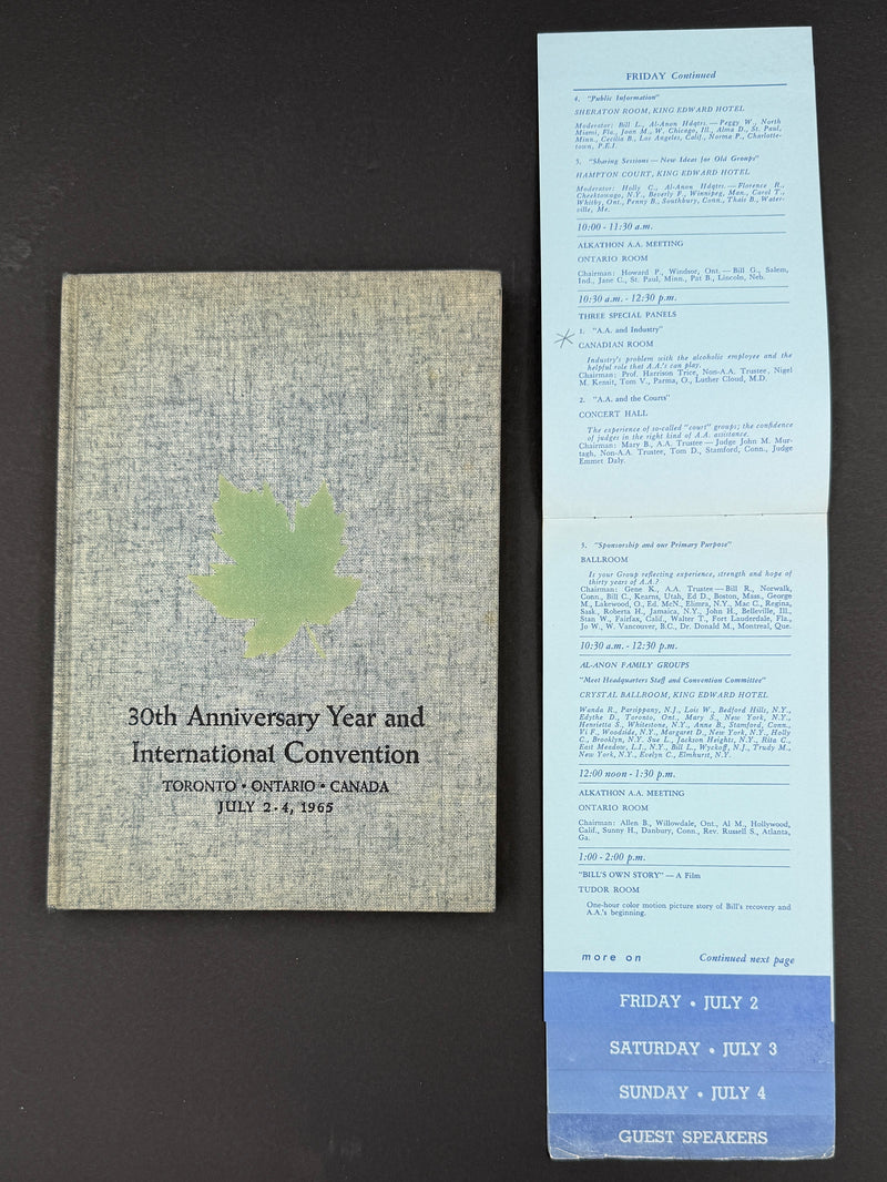 1965 Alcoholics Anonymous 30th Anniversary International Convention Collection