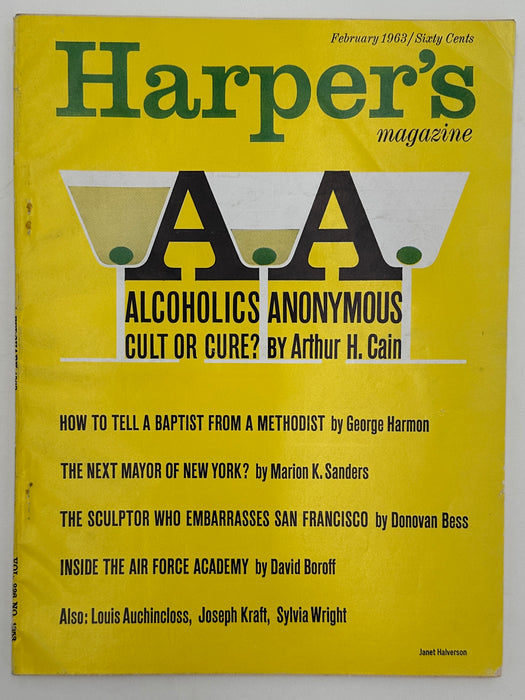 Harper’s Magazine from February 1963 - Alcoholics Anonymous: Cult or Cure?