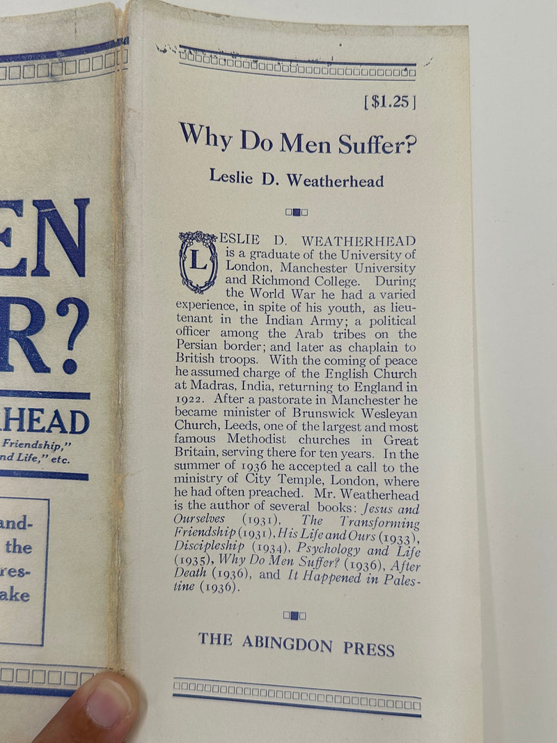 Why Do Men Suffer? by Leslie D. Weatherhead