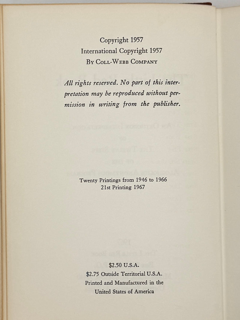 The Little Red Book: An Interpretation Of The Twelve Steps of the Alcoholics Anonymous Program - 1967