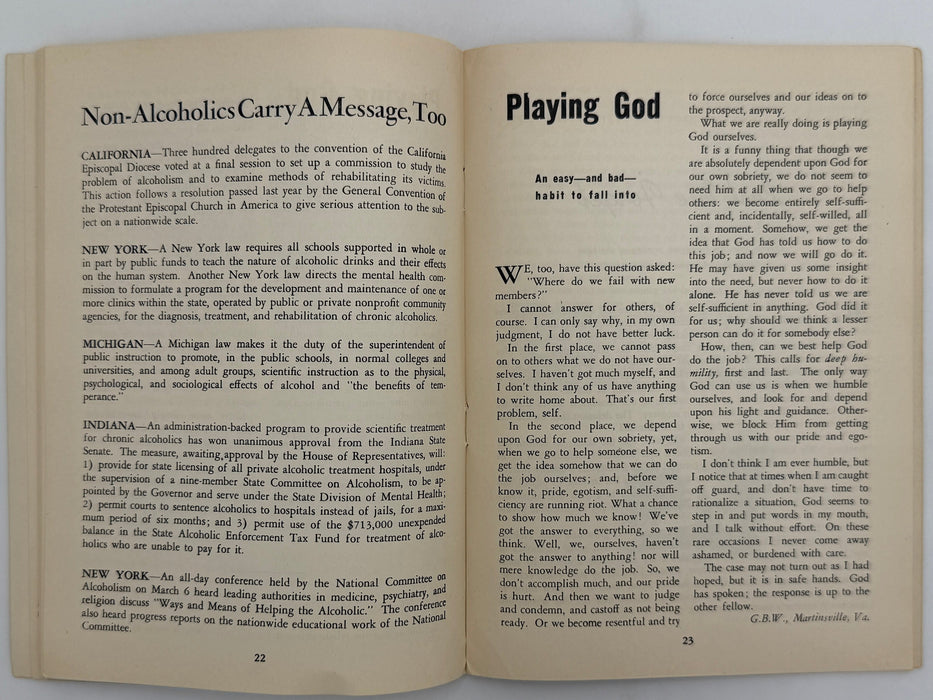 AA Grapevine from April 1953 Recovery Collectibles