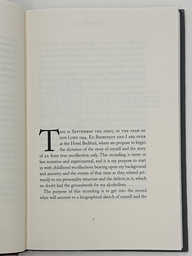 Bill W.: My First 40 Years - 2nd Printing from 2000